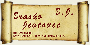 Draško Jevtović vizit kartica